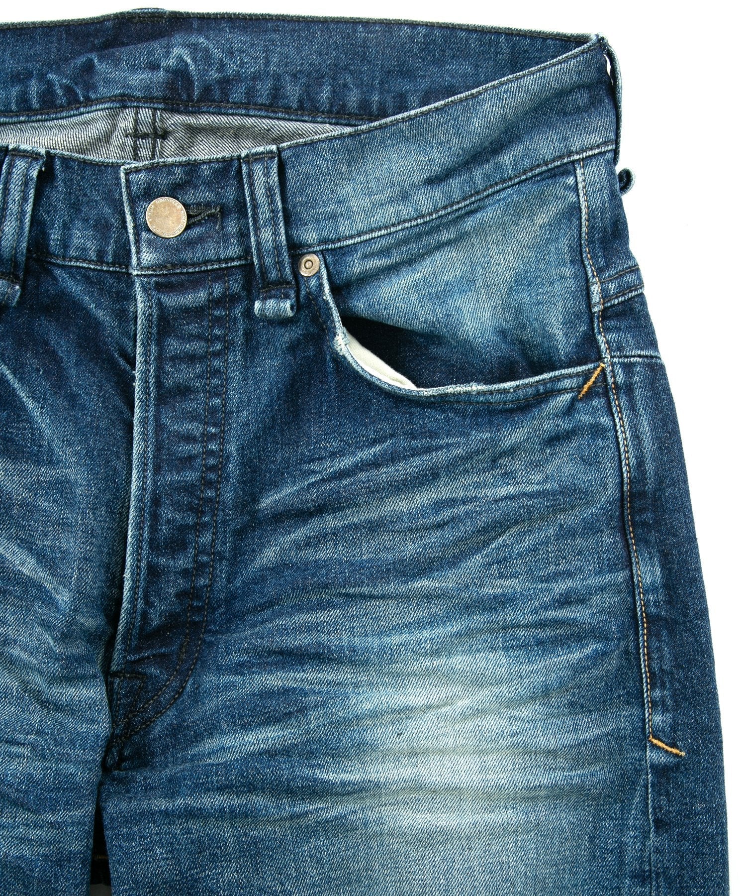 Load image into Gallery viewer, 12.5oz Organic Cotton Stretch Denim Regular Straight Jeans - INDIGO