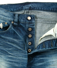 Load image into Gallery viewer, 12.5oz Organic Cotton Stretch Denim Regular Straight Jeans - INDIGO