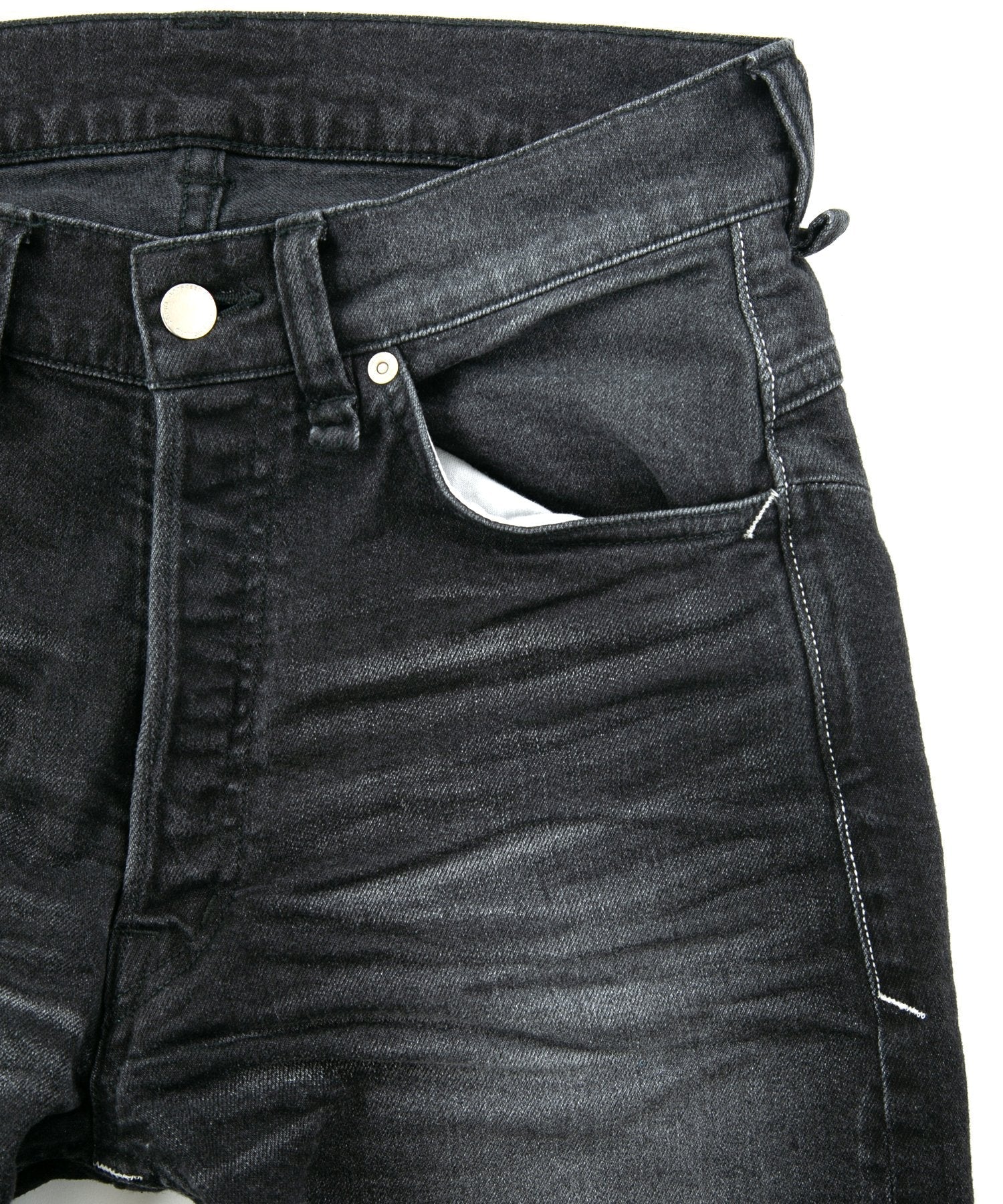 Load image into Gallery viewer, 11oz Organic Cotton Stretch Denim Regular Straight Jeans - BLACK