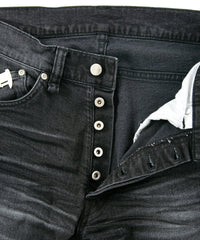 Load image into Gallery viewer, 11oz Organic Cotton Stretch Denim Regular Straight Jeans - BLACK