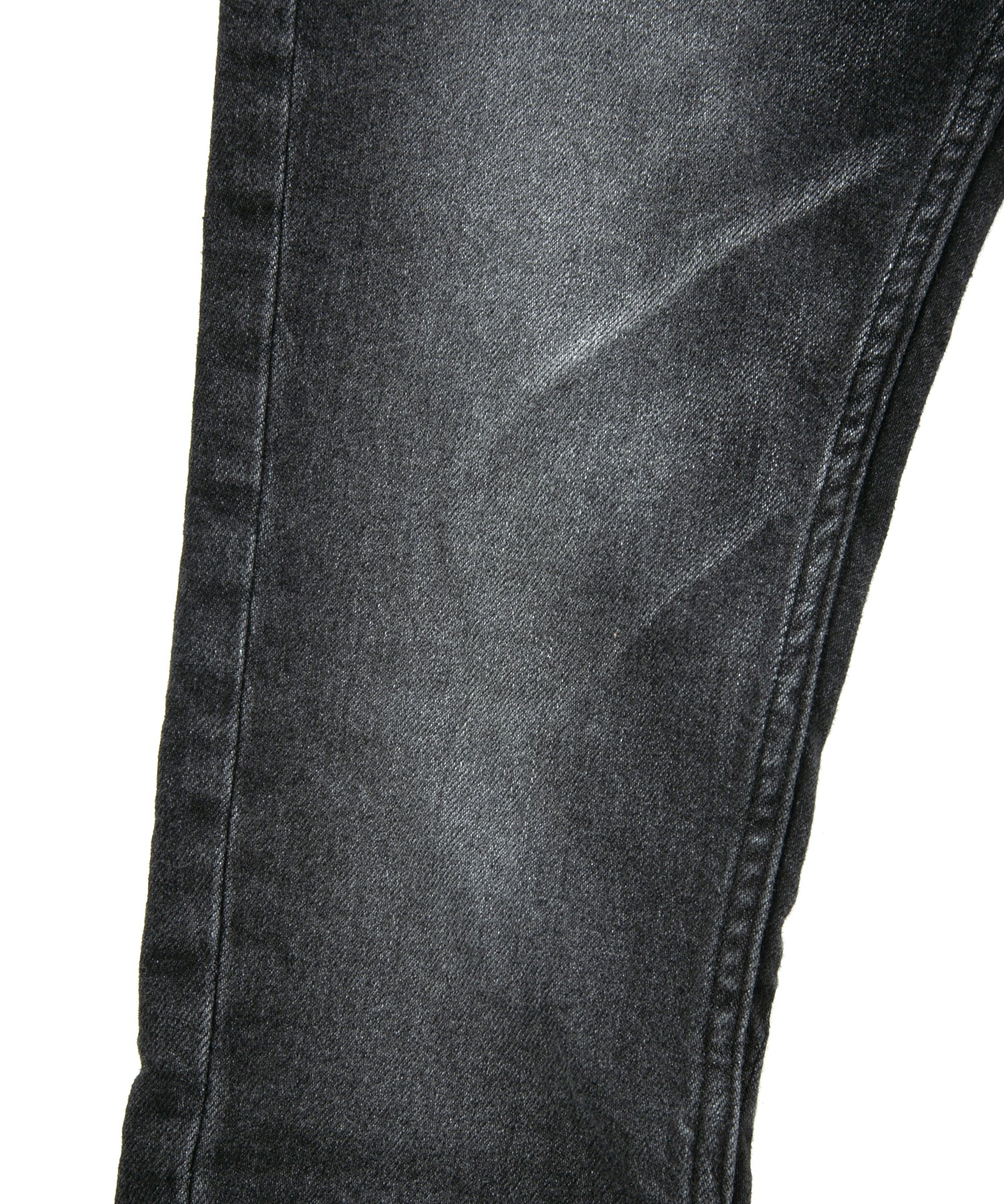 Load image into Gallery viewer, 11oz Organic Cotton Stretch Denim "SKINNY JOHN" Skinny Jeans USED PROCESSING / BLACK