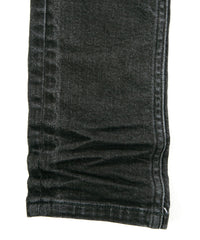 Load image into Gallery viewer, 11oz Organic Cotton Stretch Denim "SKINNY JOHN" Skinny Jeans USED PROCESSING / BLACK