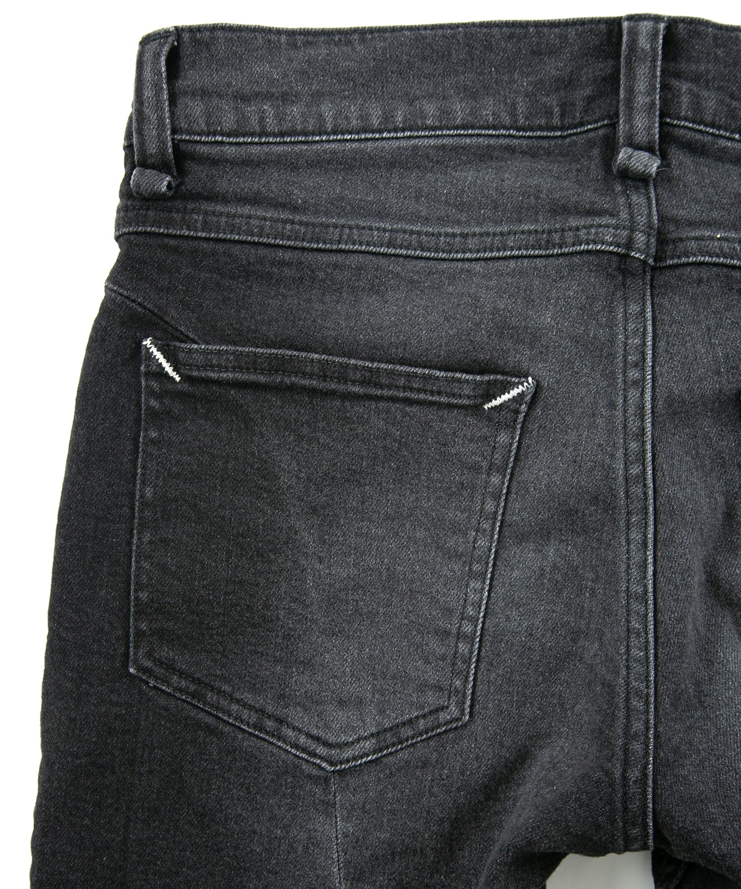 Load image into Gallery viewer, 11oz Organic Cotton Stretch Denim "SKINNY JOHN" Skinny Jeans USED PROCESSING / BLACK