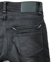 Load image into Gallery viewer, 11oz Organic Cotton Stretch Denim "SKINNY JOHN" Skinny Jeans USED PROCESSING / BLACK