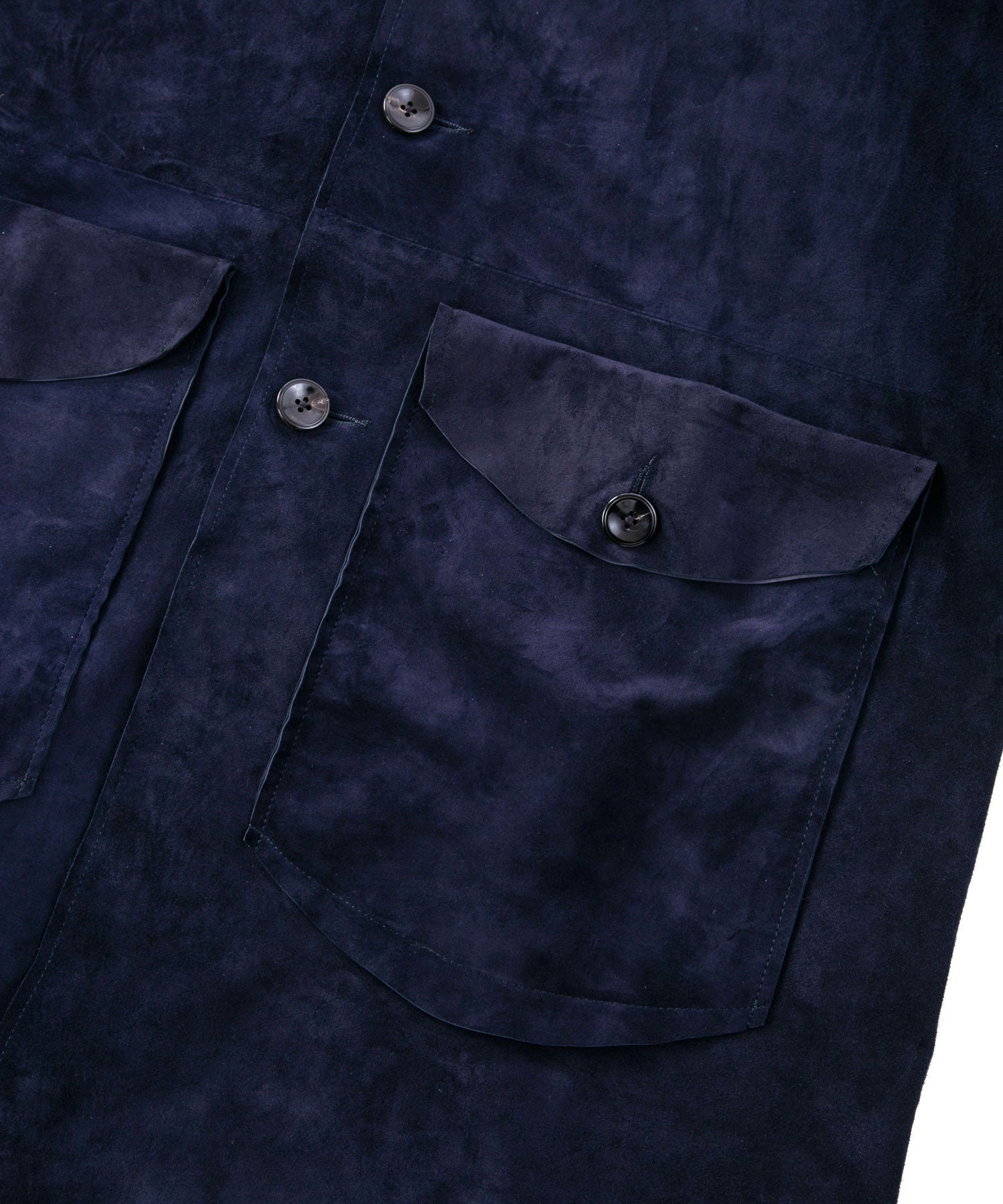 Load image into Gallery viewer, Domestic Calf Suede Over Coat / DARK PURPLE