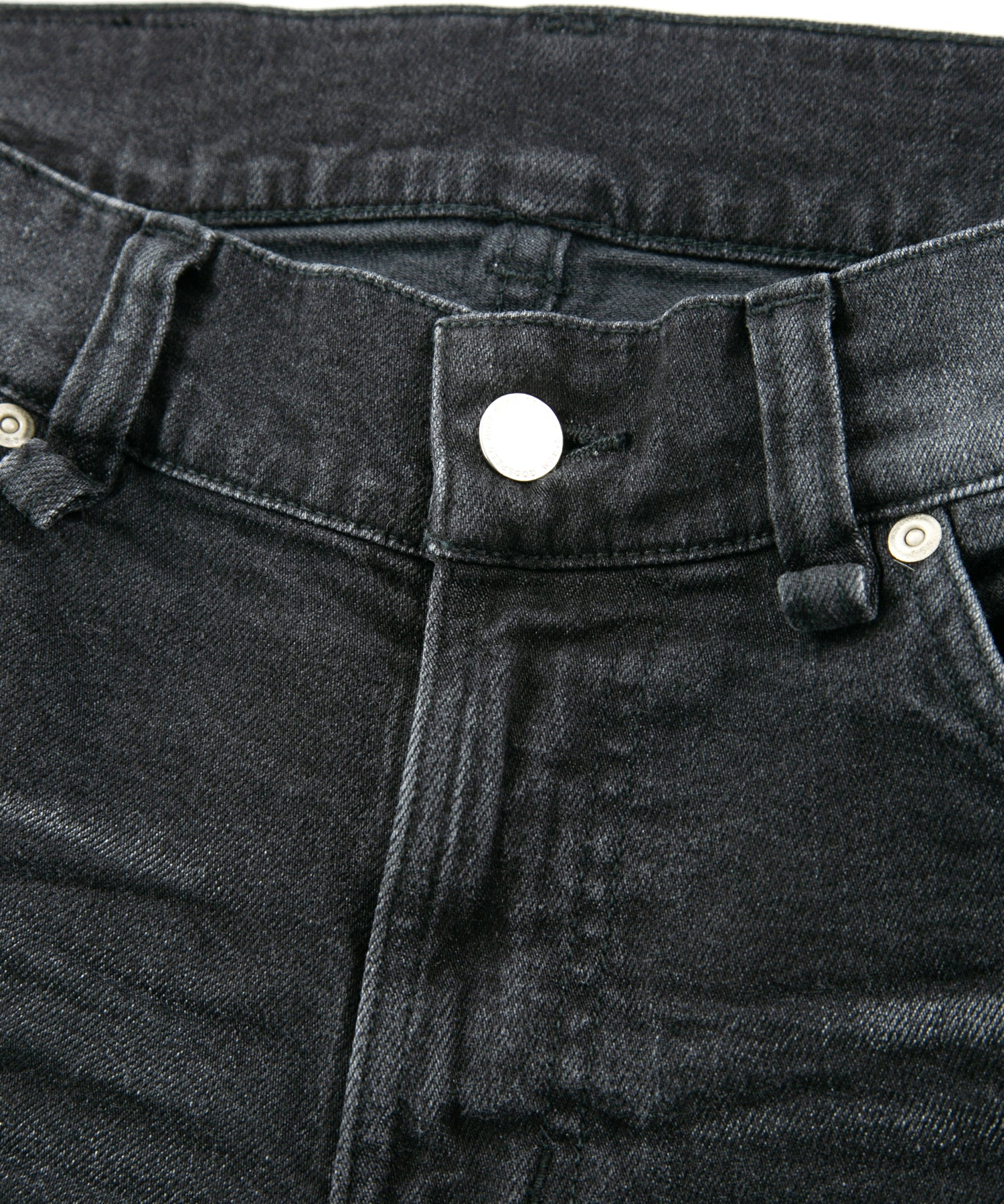 Load image into Gallery viewer, 11oz Organic Cotton Stretch Denim "TIGHT JOE" Tight Straight Jeans USED PROCESSING / BLACK