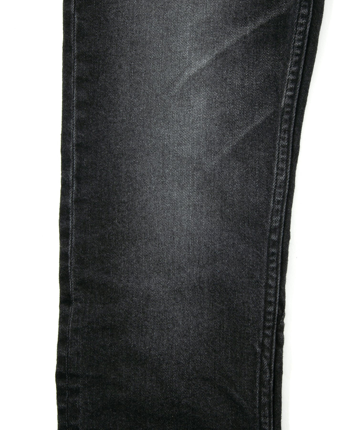 Load image into Gallery viewer, 11oz Organic Cotton Stretch Denim "TIGHT JOE" Tight Straight Jeans USED PROCESSING / BLACK