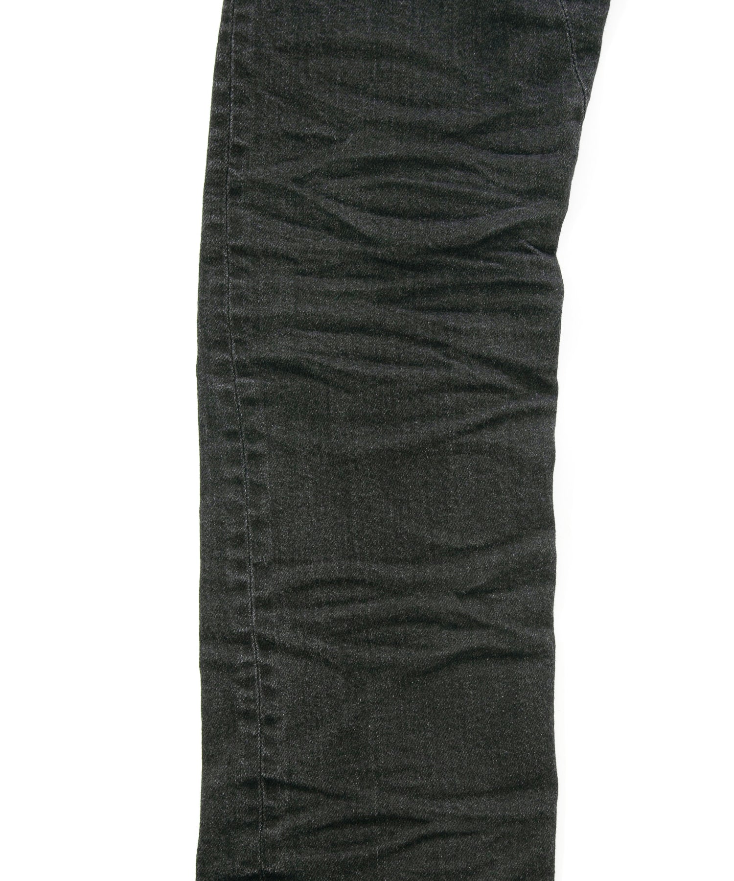 Load image into Gallery viewer, 11oz Organic Cotton Stretch Denim "TIGHT JOE" Tight Straight Jeans USED PROCESSING / BLACK
