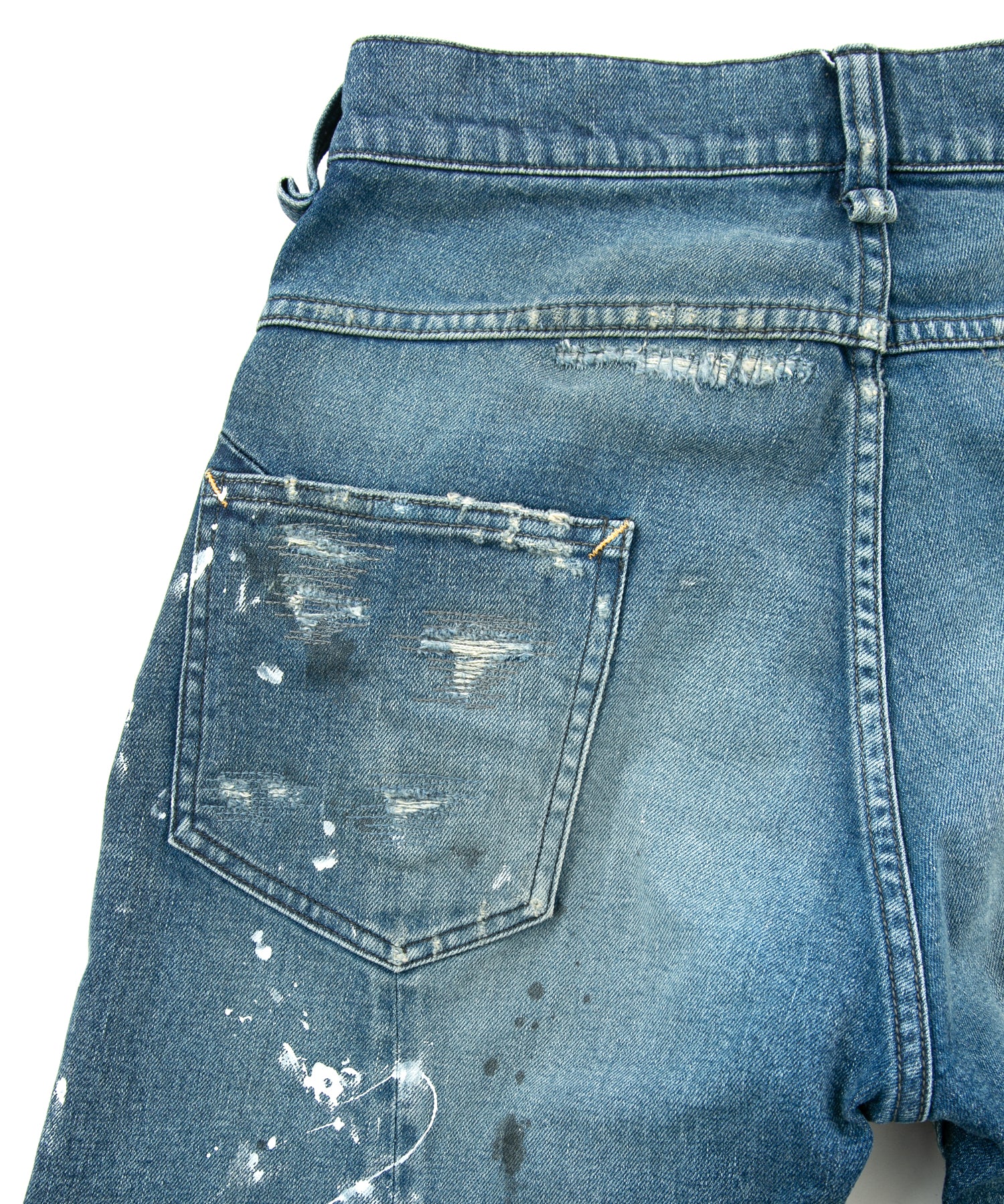 Load image into Gallery viewer, 12.5oz Organic Cotton Stretch Denim "1977" Regular Straight Jeans 100 YEARS PROCESSING / INDIGO
