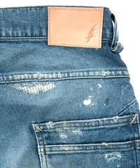 Load image into Gallery viewer, 12.5oz Organic Cotton Stretch Denim "1977" Regular Straight Jeans 100 YEARS PROCESSING / INDIGO
