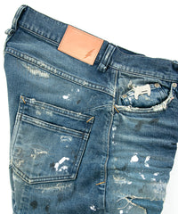 Load image into Gallery viewer, 12.5oz Organic Cotton Stretch Denim "1977" Regular Straight Jeans 100 YEARS PROCESSING / INDIGO