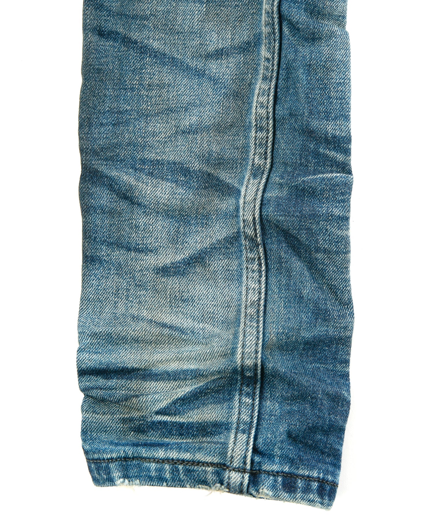 Load image into Gallery viewer, 12.5oz Organic Cotton Stretch Denim Skinny Jeans HARD USED PROCESSING - INDIGO