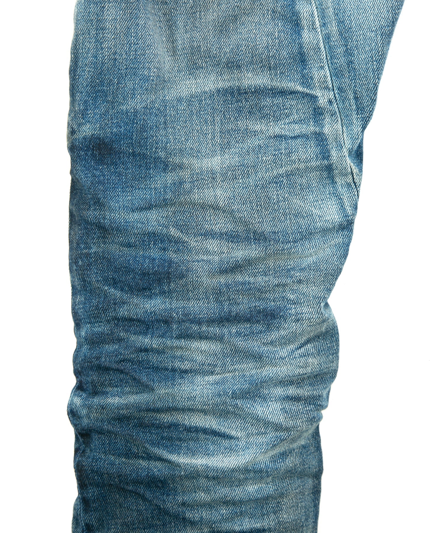Load image into Gallery viewer, 12.5oz Organic Cotton Stretch Denim Skinny Jeans HARD USED PROCESSING - INDIGO