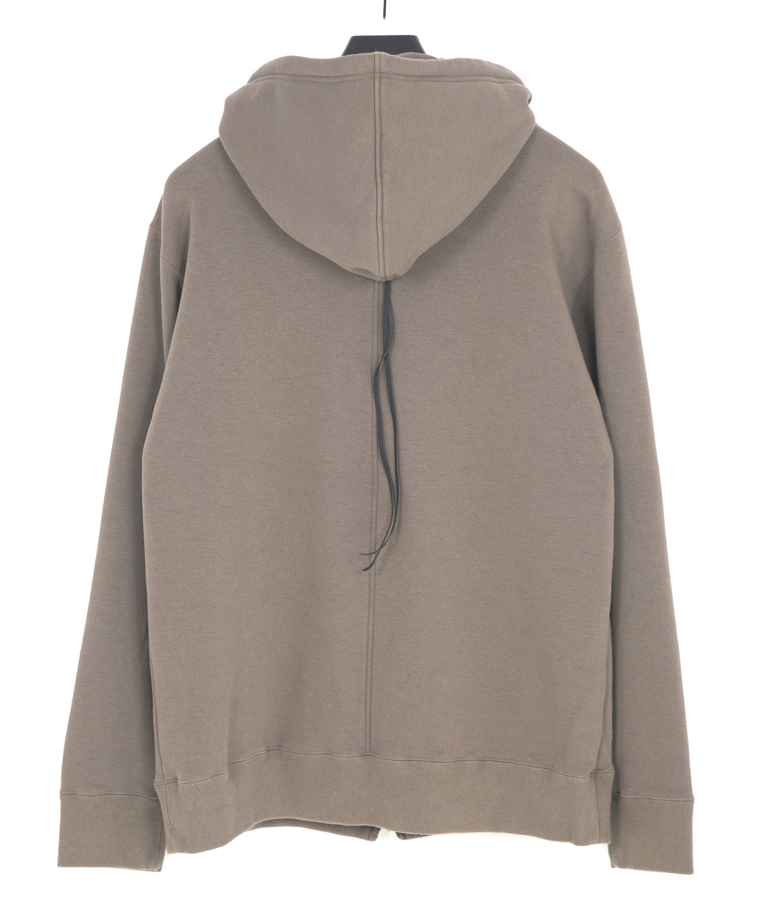 Load image into Gallery viewer, Stretch Cotton Polyester Knit Backside Velor finish Zip up Hoodie - OLIVE