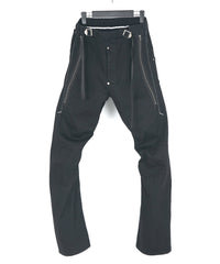 Load image into Gallery viewer, 10oz Organic Cotton Stretch Denim "Easy Lyla" 3D Easy Wide - BLACK