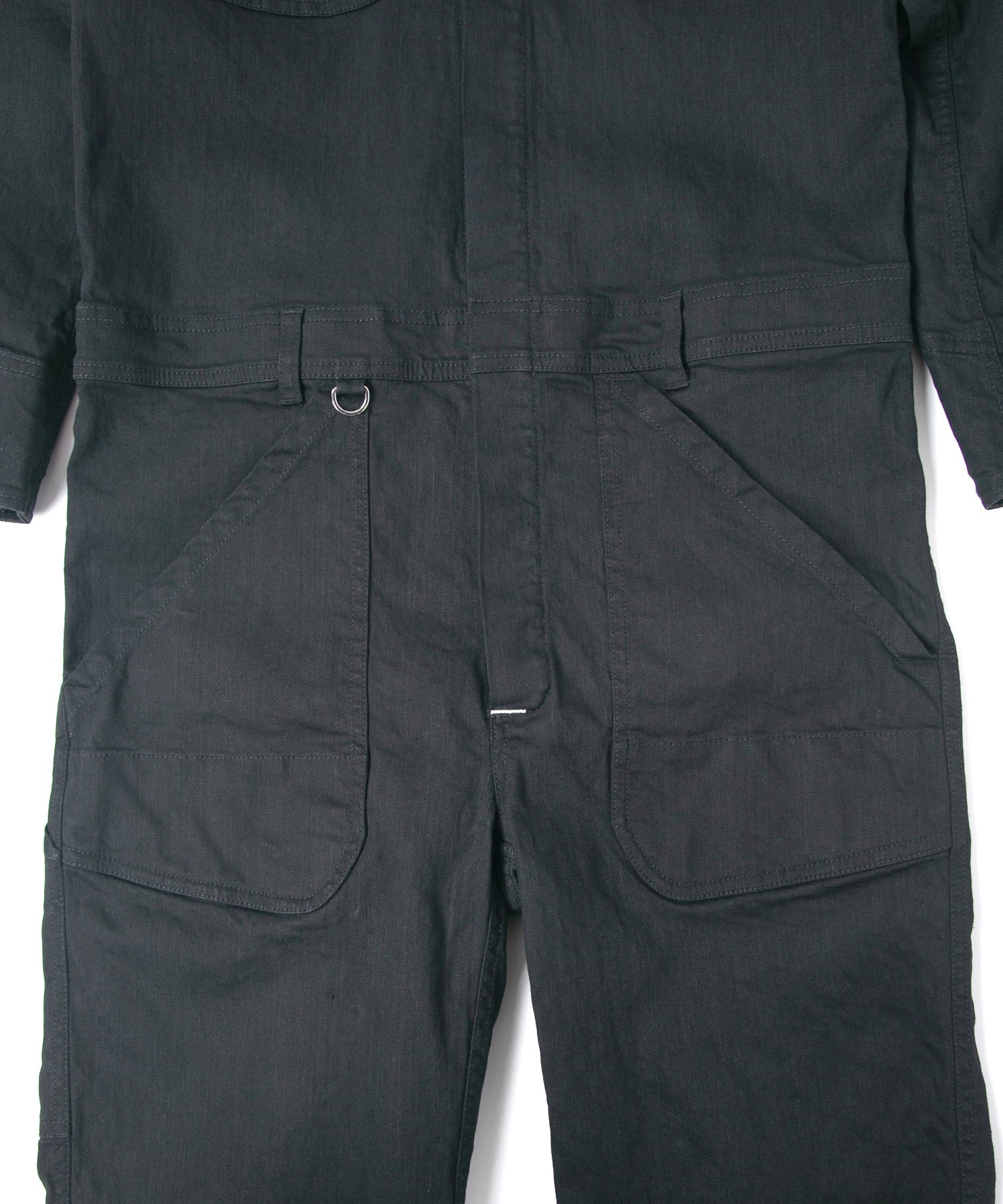 Load image into Gallery viewer, 10oz Organic Cotton Stretch Denim "Over Drive" Engineer Coverall - BLACK