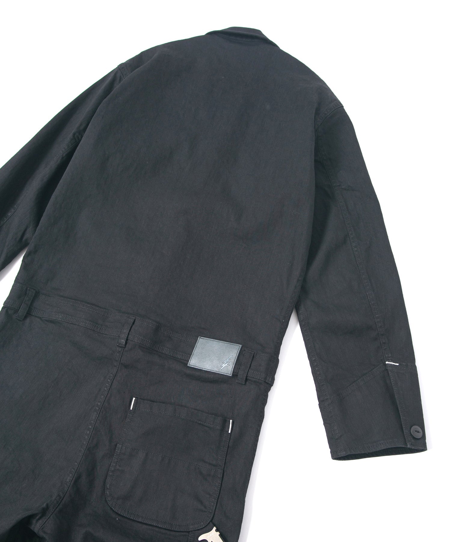 Load image into Gallery viewer, 10oz Organic Cotton Stretch Denim "Over Drive" Engineer Coverall - BLACK