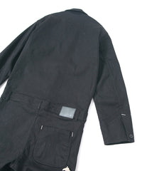 Load image into Gallery viewer, 10oz Organic Cotton Stretch Denim "Over Drive" Engineer Coverall - BLACK