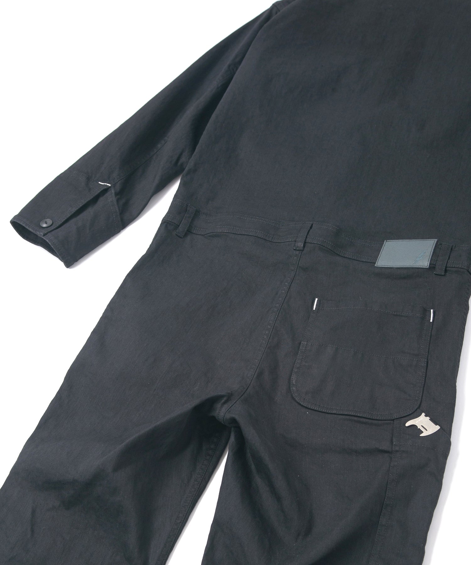 Load image into Gallery viewer, 10oz Organic Cotton Stretch Denim "Over Drive" Engineer Coverall - BLACK