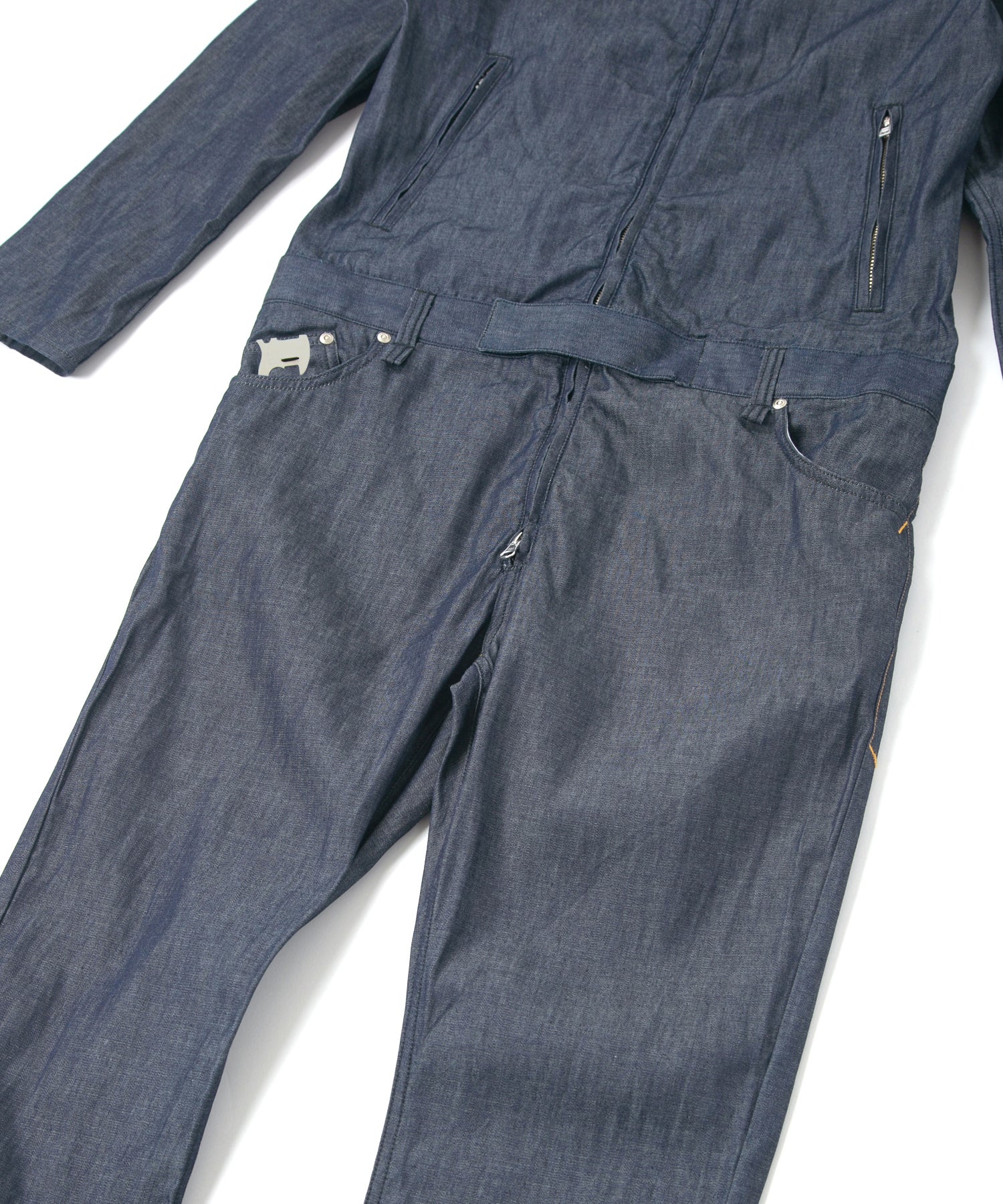 Load image into Gallery viewer, 6oz Organic Cotton Denim Single Riders Coveralls - INDIGO