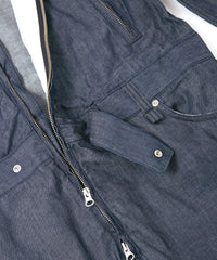 Load image into Gallery viewer, 6oz Organic Cotton Denim Single Riders Coveralls - INDIGO
