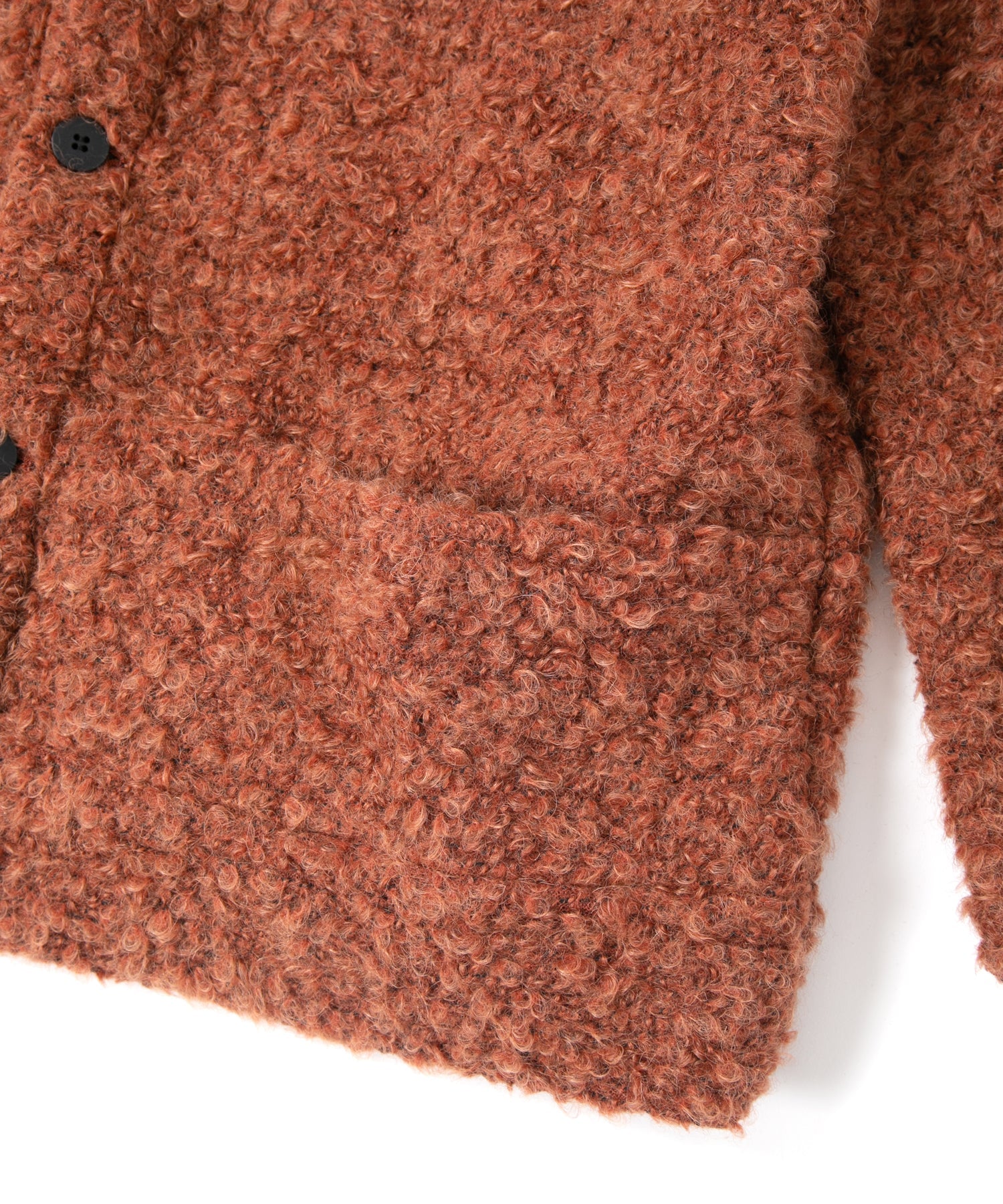 Load image into Gallery viewer, Loop Tweed Knit Long Cardigan - ORANGE