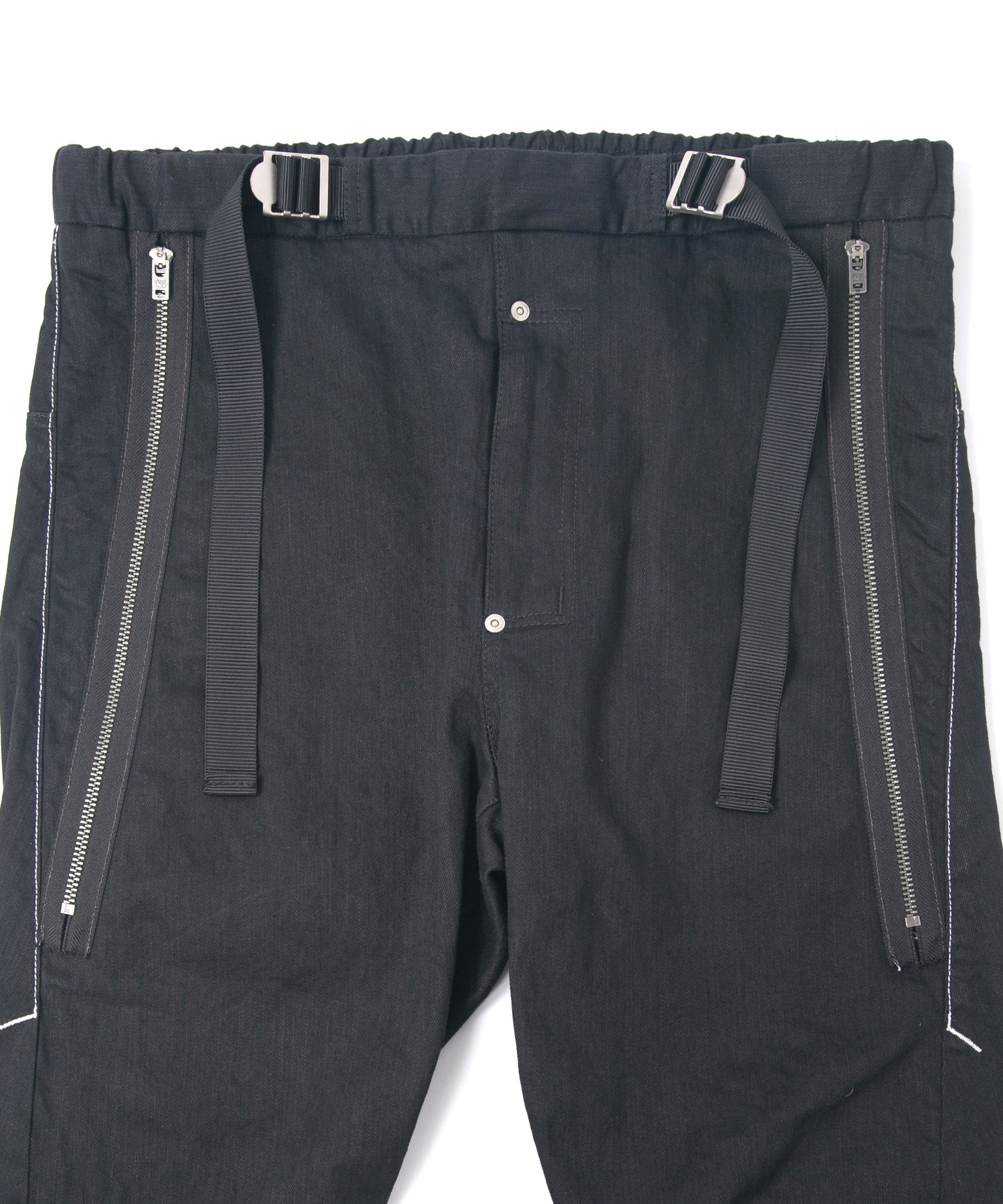 Load image into Gallery viewer, 10oz Organic Cotton Stretch Denim "Easy Lyla" 3D Easy Wide - BLACK