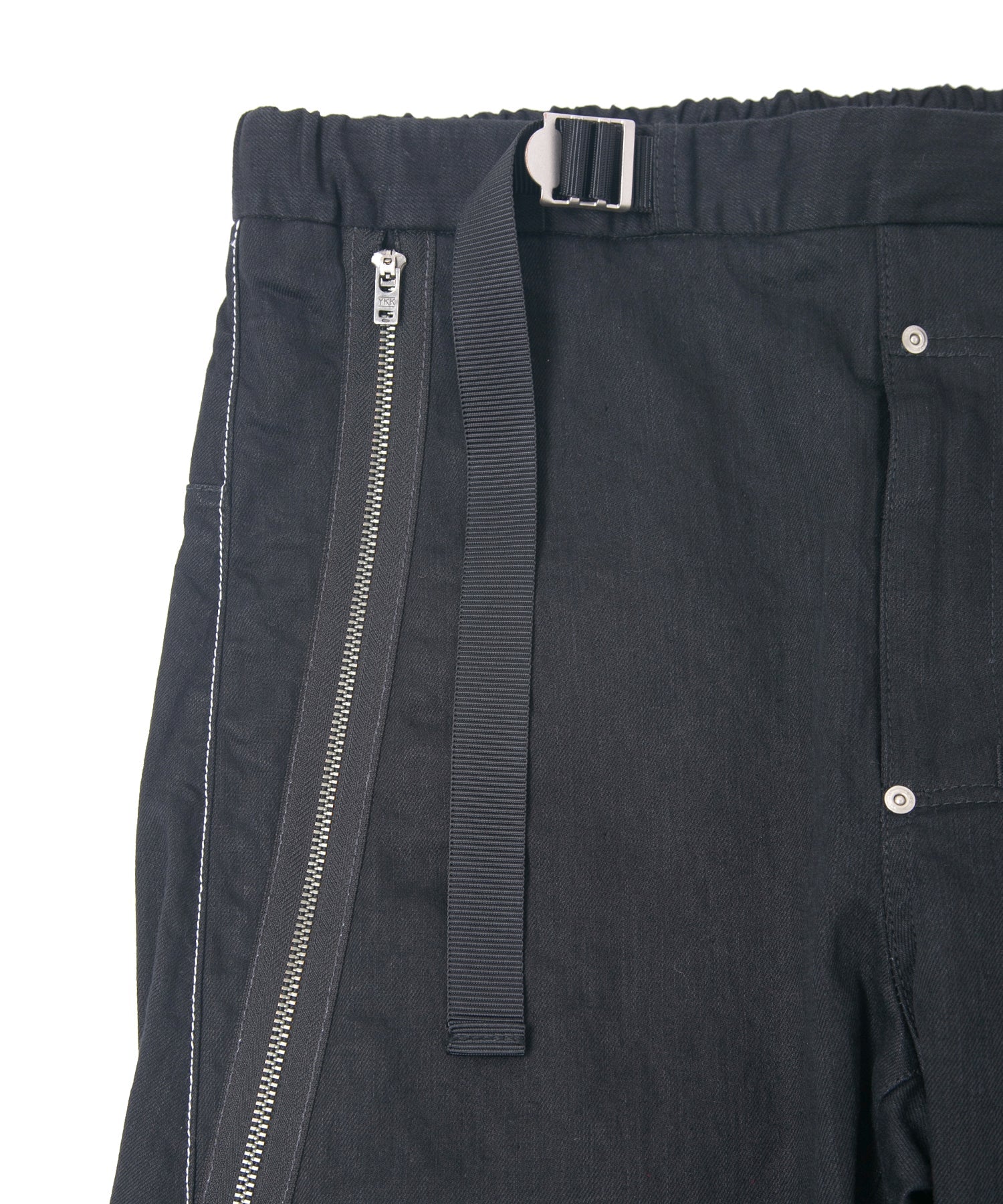Load image into Gallery viewer, 10oz Organic Cotton Stretch Denim "Easy Lyla" 3D Easy Wide - BLACK