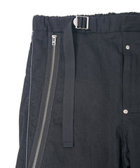 Load image into Gallery viewer, 10oz Organic Cotton Stretch Denim "Easy Lyla" 3D Easy Wide - BLACK