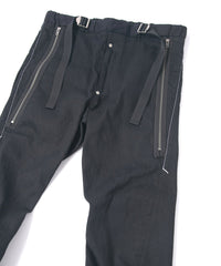 Load image into Gallery viewer, 10oz Organic Cotton Stretch Denim "Easy Lyla" 3D Easy Wide - BLACK