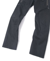Load image into Gallery viewer, 10oz Organic Cotton Stretch Denim "Easy Lyla" 3D Easy Wide - BLACK