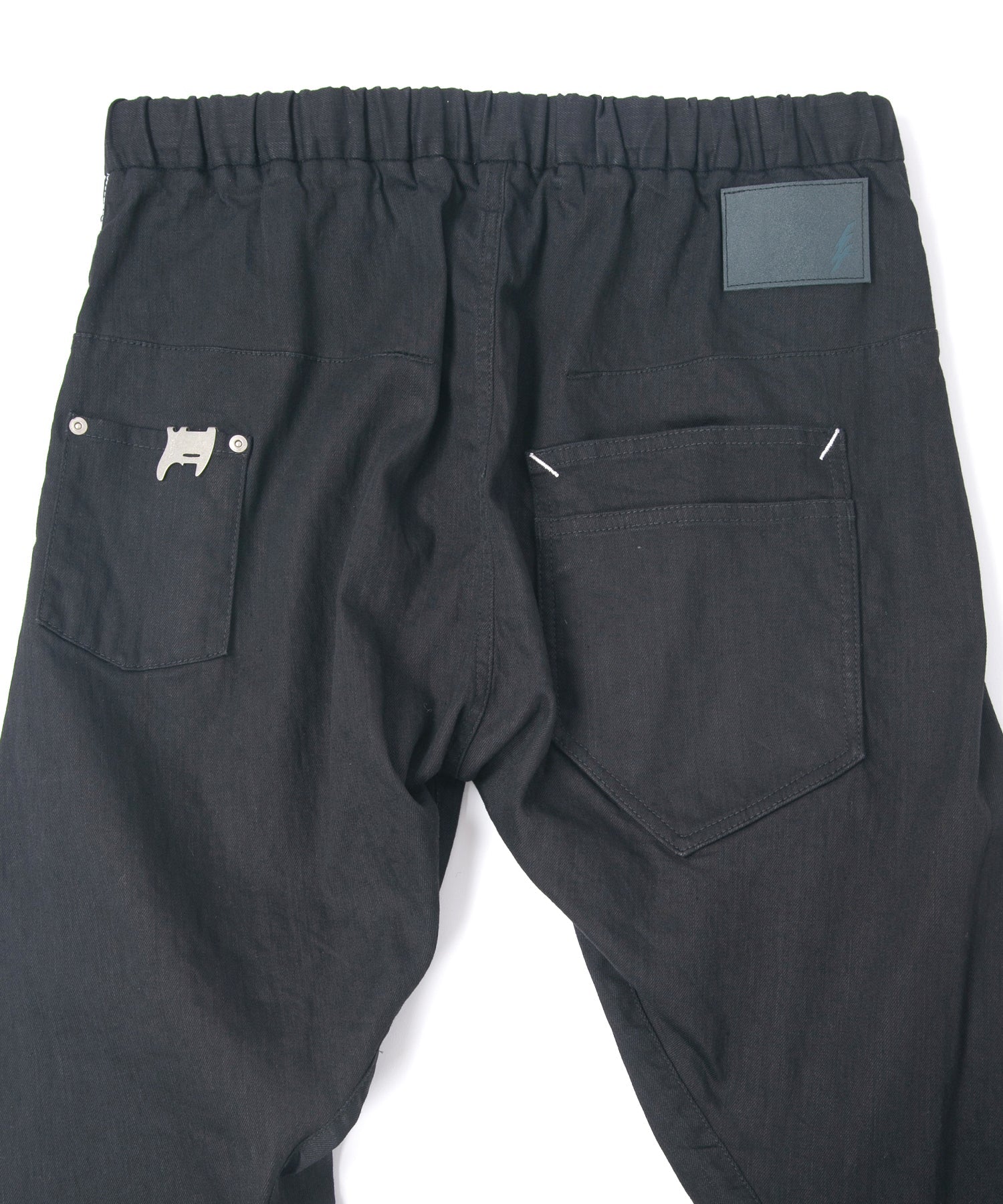 Load image into Gallery viewer, 10oz Organic Cotton Stretch Denim "Easy Lyla" 3D Easy Wide - BLACK