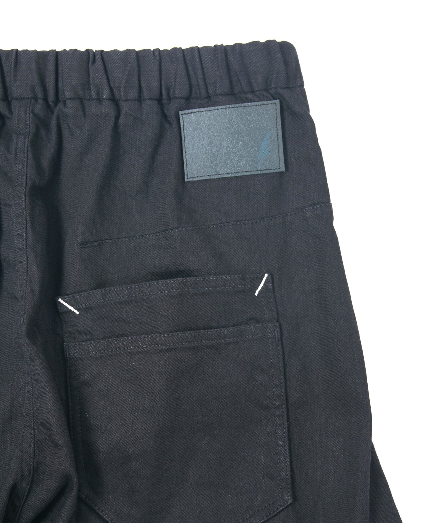 Load image into Gallery viewer, 10oz Organic Cotton Stretch Denim "Easy Lyla" 3D Easy Wide - BLACK