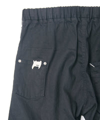 Load image into Gallery viewer, 10oz Organic Cotton Stretch Denim "Easy Lyla" 3D Easy Wide - BLACK