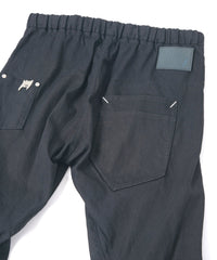 Load image into Gallery viewer, 10oz Organic Cotton Stretch Denim "Easy Lyla" 3D Easy Wide - BLACK