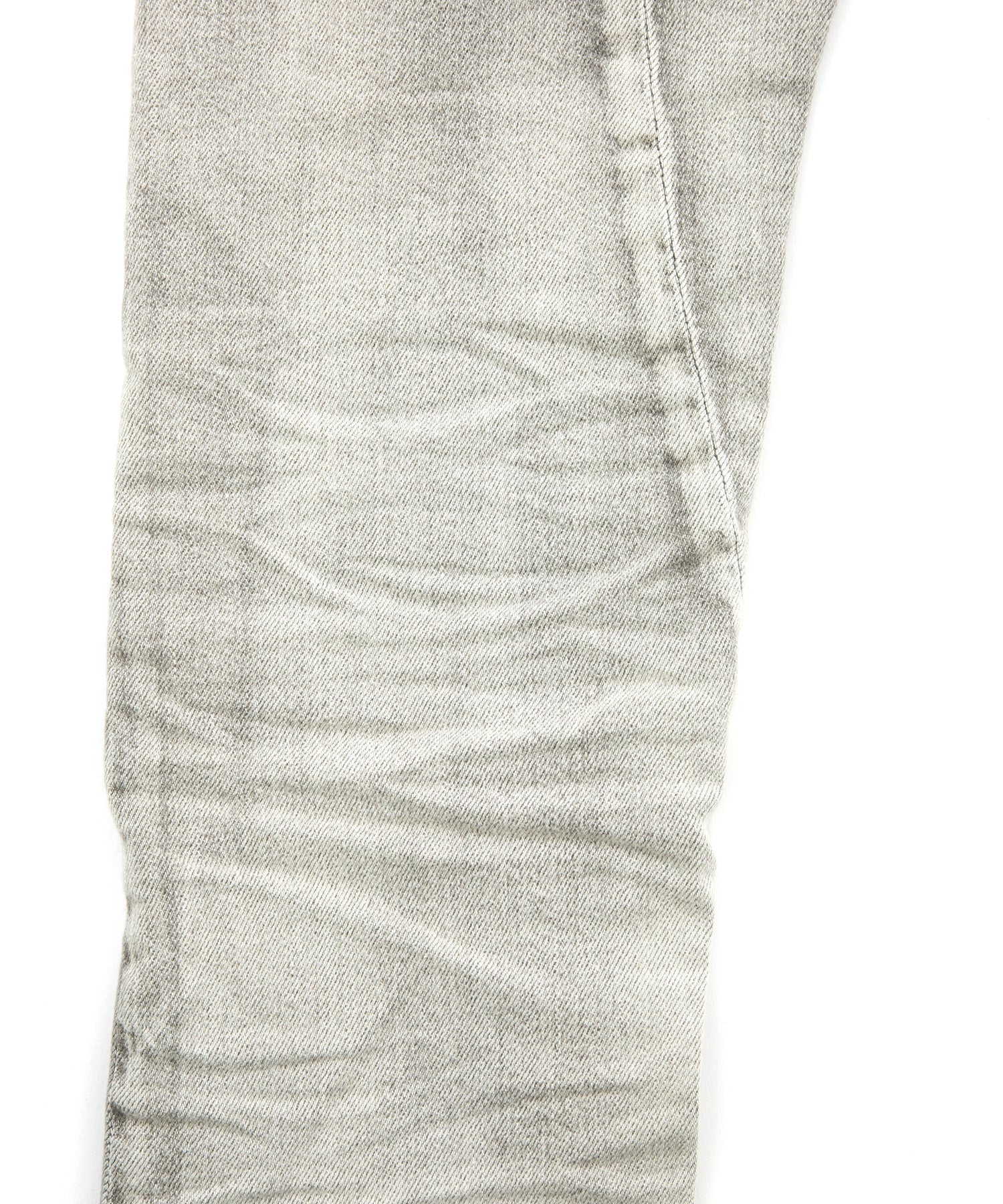 Load image into Gallery viewer, 11oz Organic Cotton Stretch Denim Tight Straight Jeans Crash + Repair / WHITE