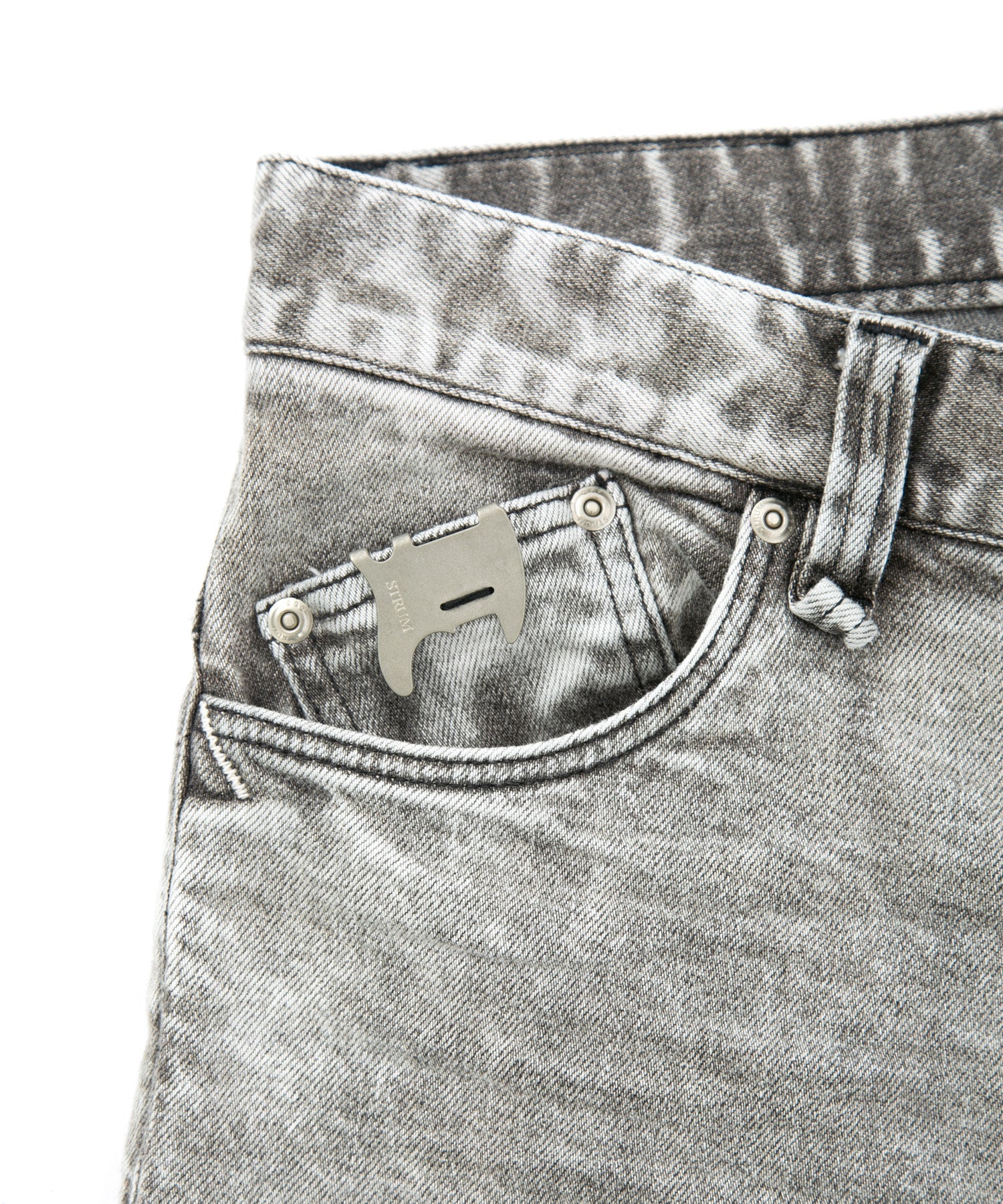 Load image into Gallery viewer, 11oz Organic Cotton Stretch Denim Tight Straight Jeans / WHITE