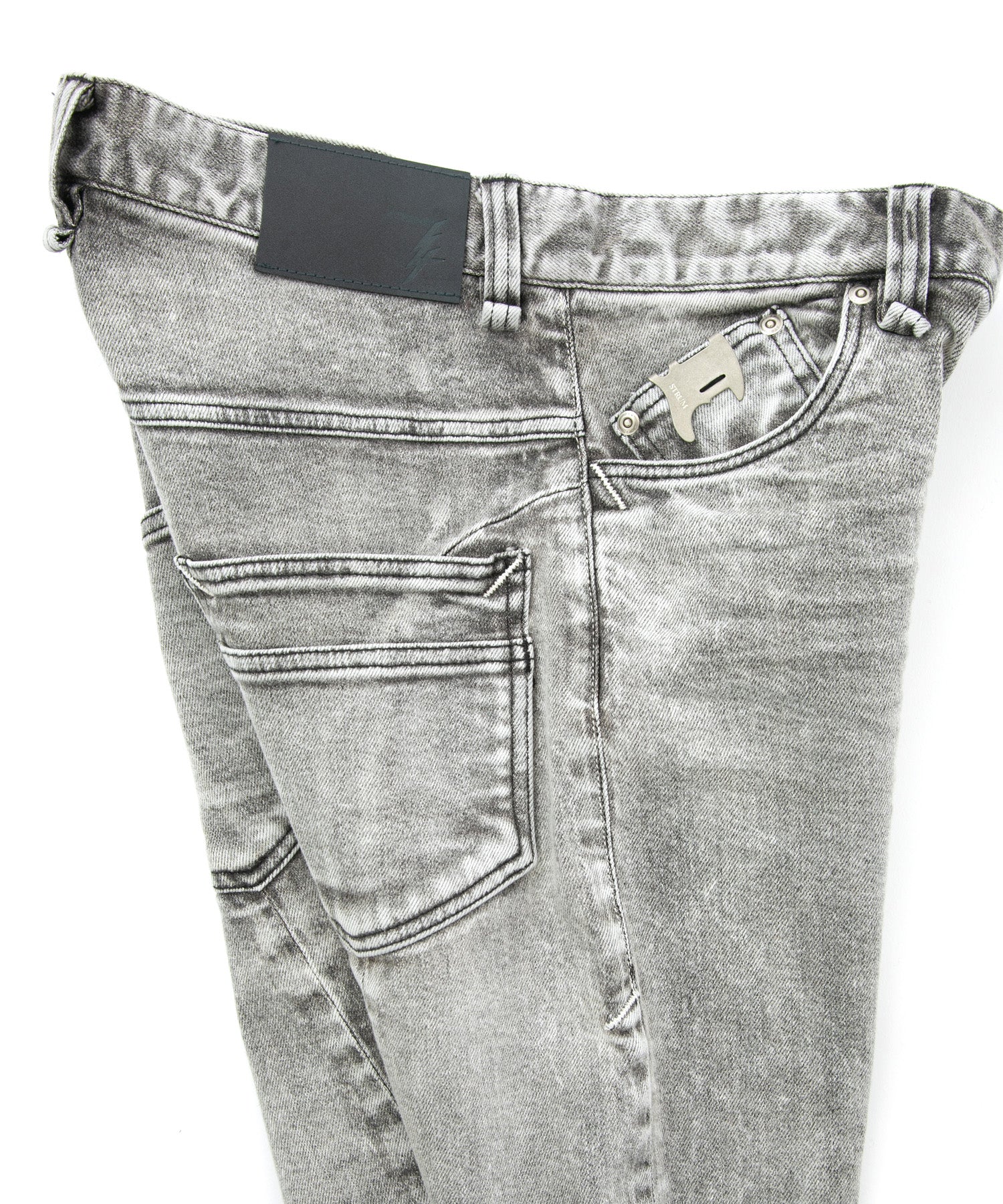 Load image into Gallery viewer, 11oz Organic Cotton Stretch Denim Tight Straight Jeans / WHITE