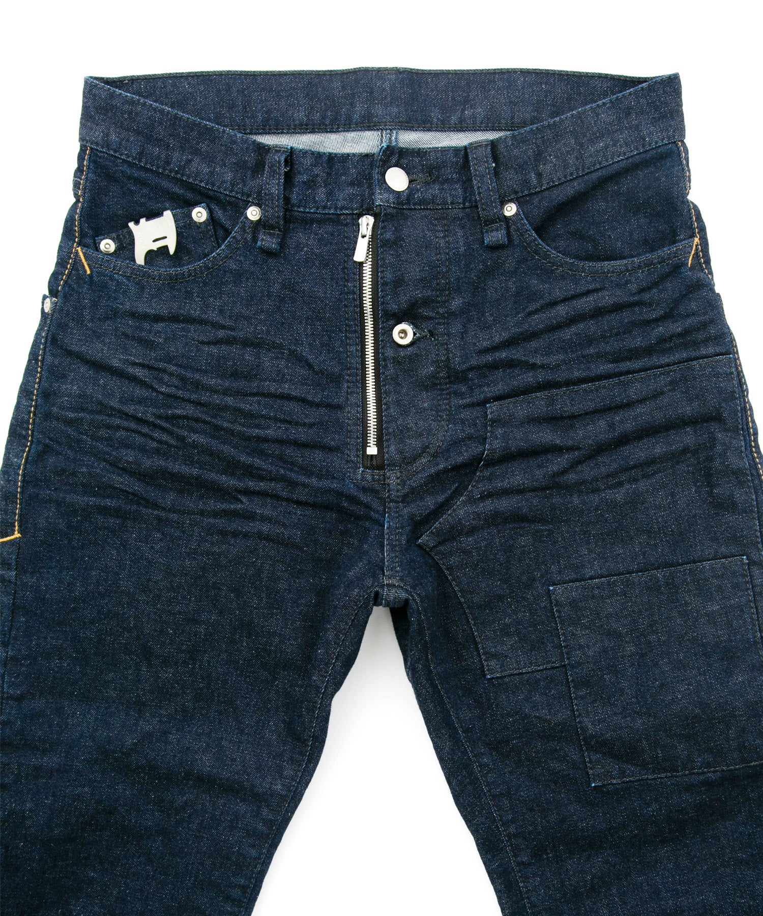 Load image into Gallery viewer, 12.5oz Organic Cotton Stretch Denim Cropped Jeans One Wash / INDIGO
