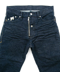 Load image into Gallery viewer, 12.5oz Organic Cotton Stretch Denim Cropped Jeans One Wash / INDIGO