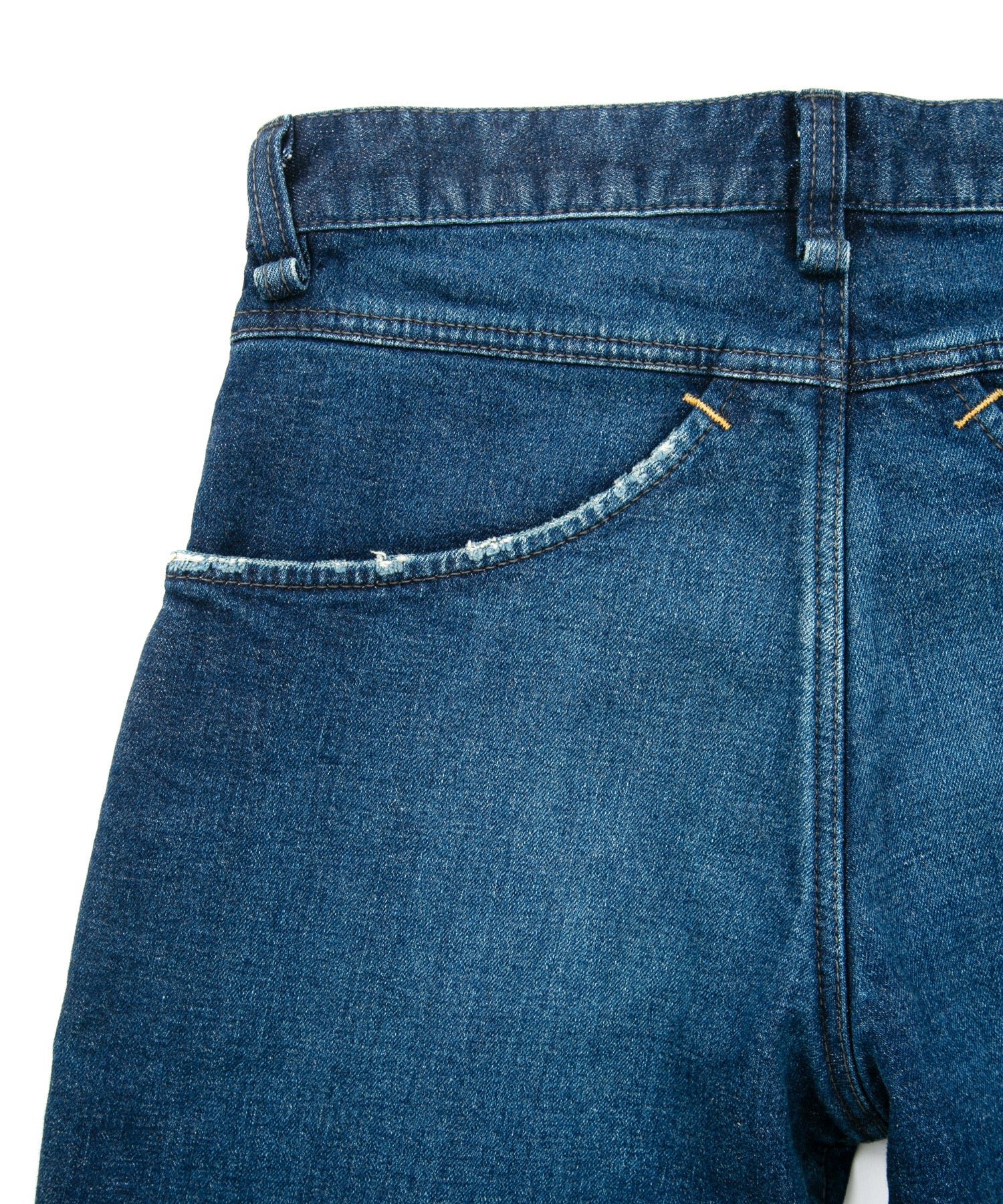 Load image into Gallery viewer, 12.5oz Organic Cotton Stretch Denim Cropped Jeans Used Processing / INDIGO