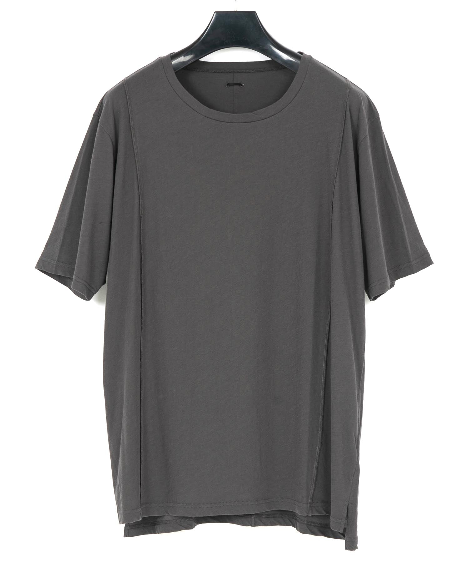 Load image into Gallery viewer, Hard Twist Cotton Oversize Crew Neck T-shirt - GRAY