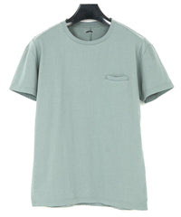 Load image into Gallery viewer, Natural Soft Cotton Crew Neck T-shirt - BLUE GRAY