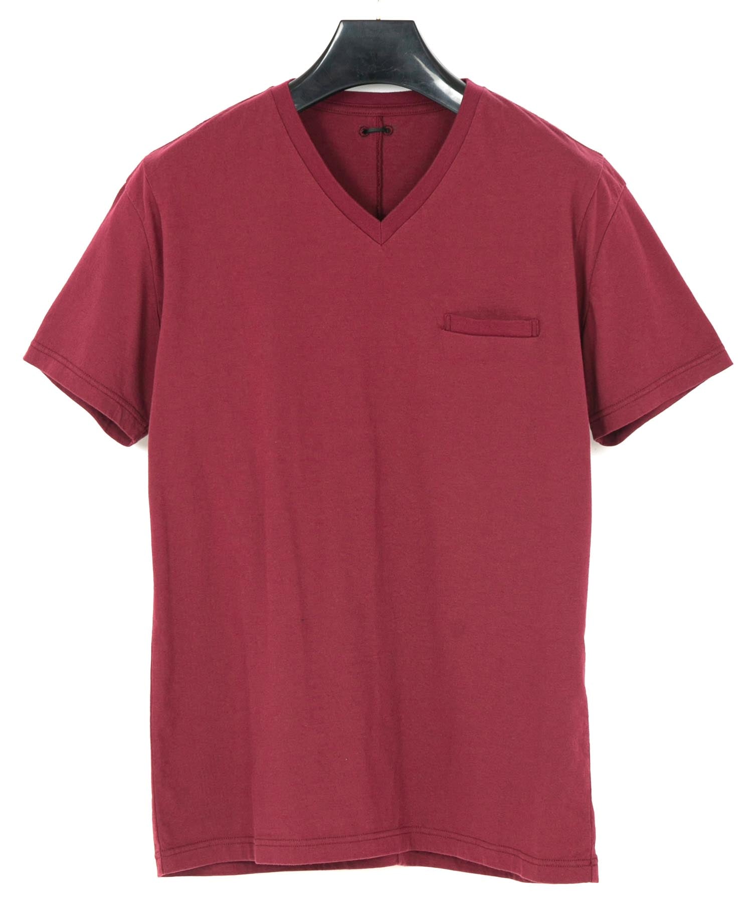 Load image into Gallery viewer, Natural Soft Cotton V neck T-shirt - WINE