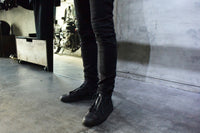 Load image into Gallery viewer, Leather Zip Tan Sneakers BLACK REVOLT 2 - ALL BLACK
