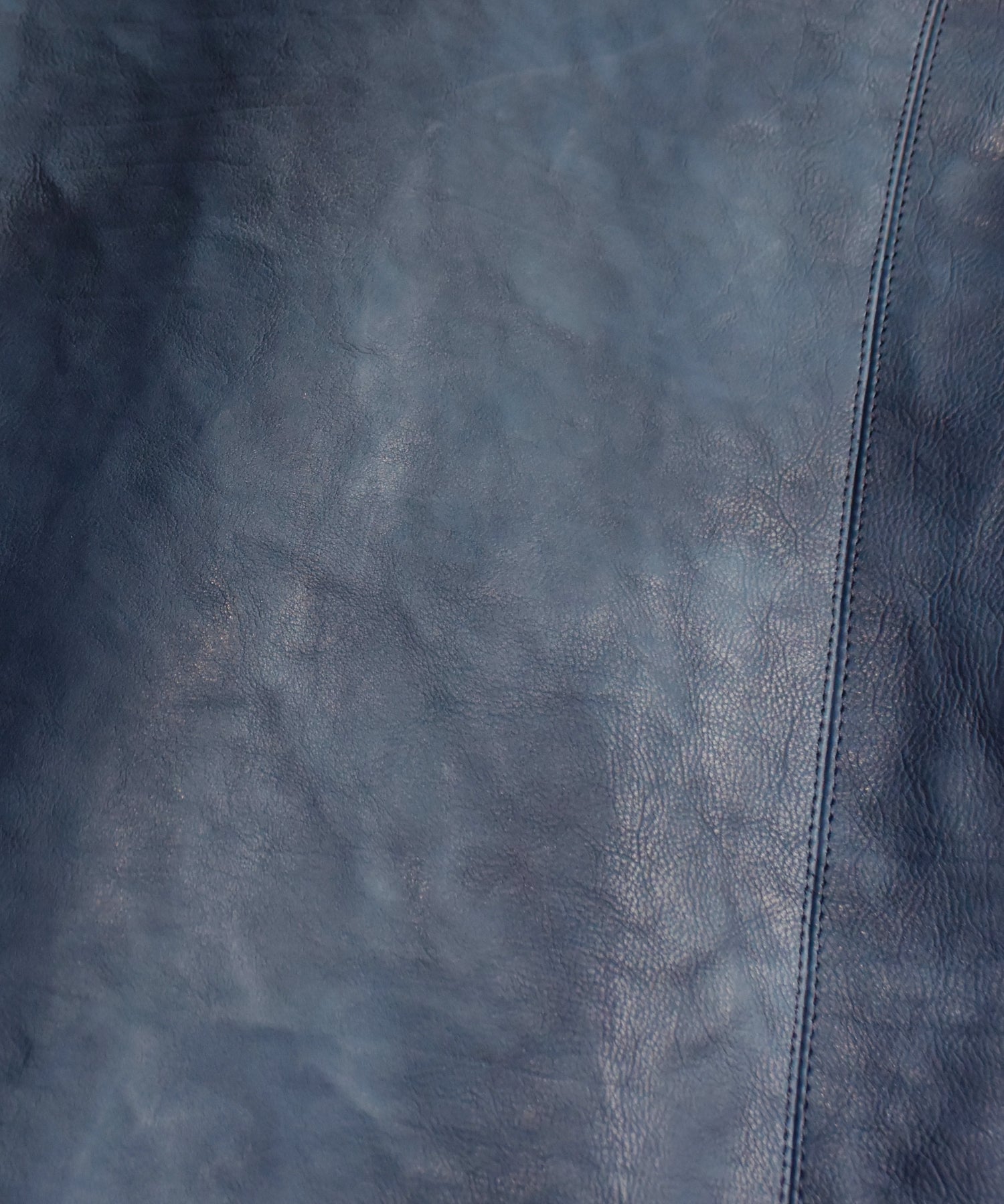 Load image into Gallery viewer, Japan Vegetable Full tanned Calf skin Garment Burning Dyed "HI-FLYER" Double Riders - BLUE