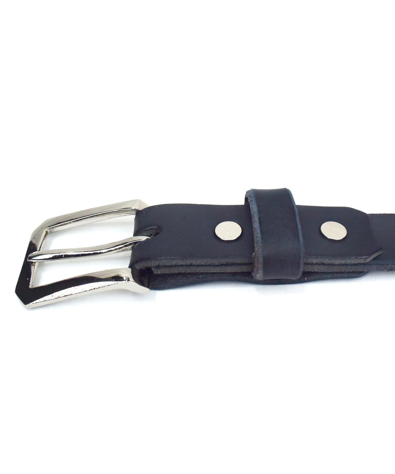 Load image into Gallery viewer, Burning Dyed Domestic Tanned Bends Narrow Belt / GUNBLUE