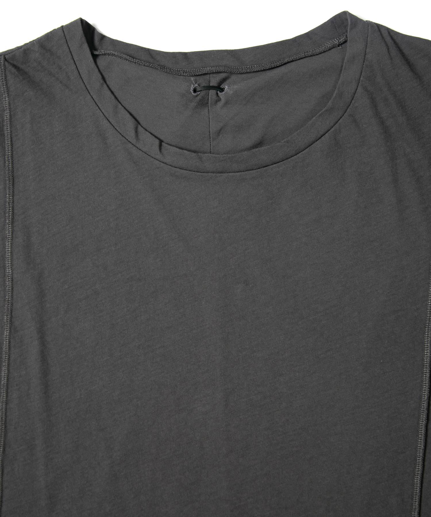 Load image into Gallery viewer, Hard Twist Cotton Over Size Sleeveless Cut&Sewn - GRAY