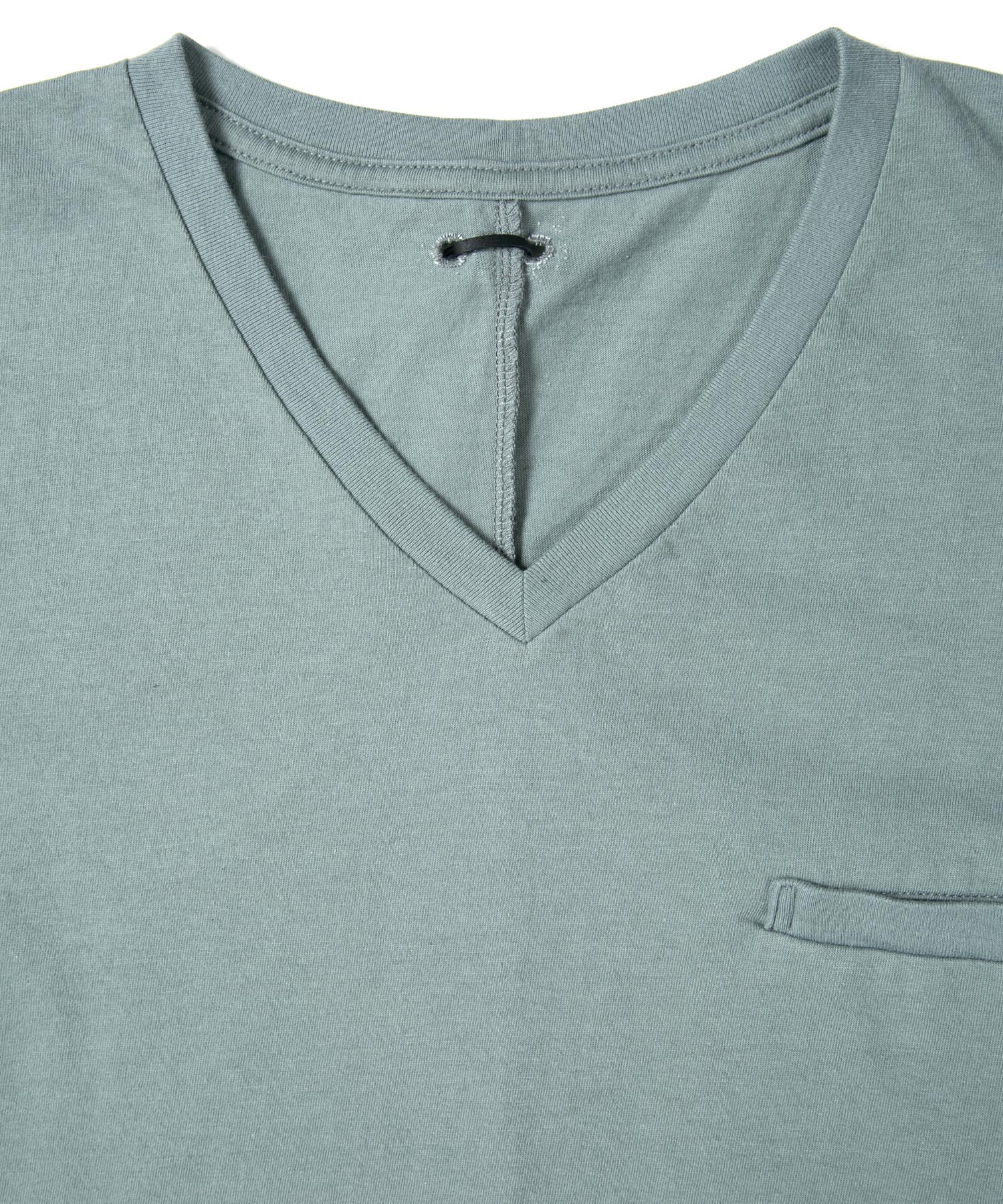 Load image into Gallery viewer, Natural Soft Cotton V neck T-shirt - BLUE GRAY