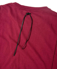 Load image into Gallery viewer, Natural Soft Cotton Oversize Crew Neck T-shirt - WINE
